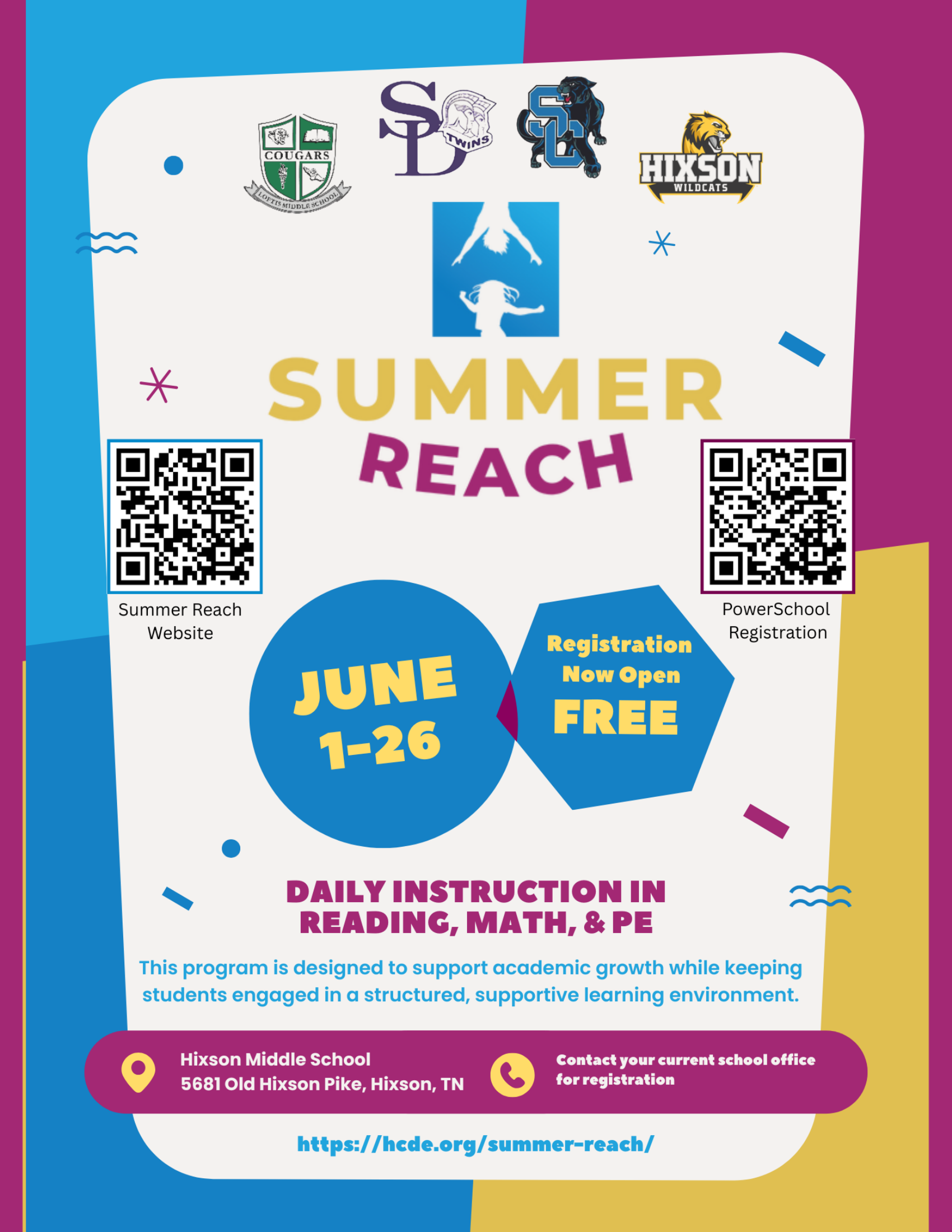 2026 Summer Reach Flyer